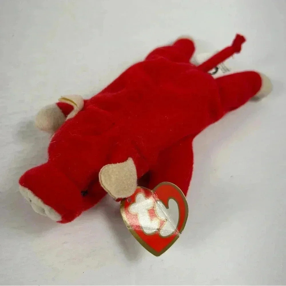 TY Beanie  Baby Babies Retired Beanbag Plush Toy Bull Snort 1995 NWT